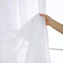 Sorrento Sheer Rod Pocket Single Panel Curtain